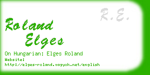 roland elges business card